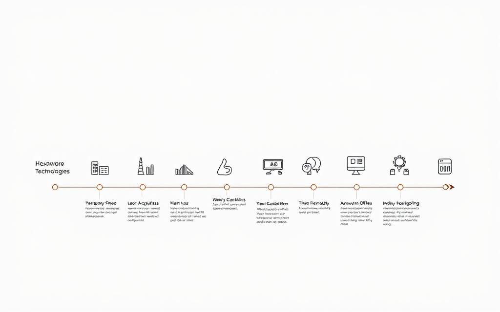 Hexaware Technologies growth timeline